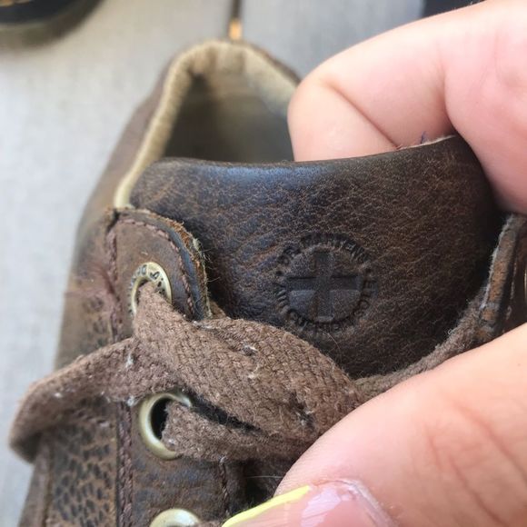 Dr. Martens John Brown Leather 5 Eye Shoes - Picture 5 of 7